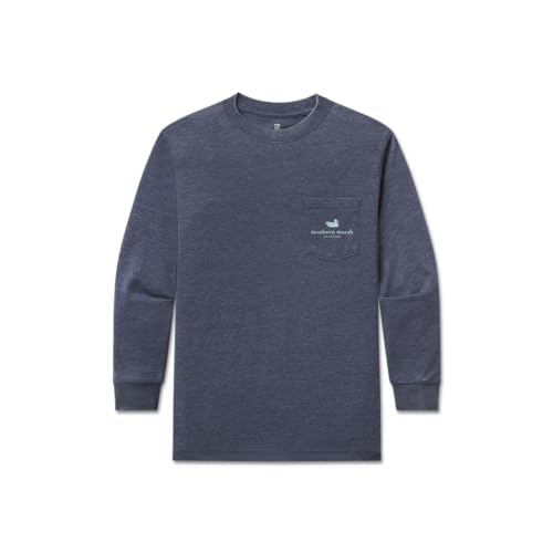 Southern Marsh Youth's SEAWASH Woodcut Canoe T-Shirt – Long Sleeve Casual Graphic Tee2