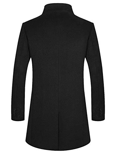 Image of APTRO Men's Wool Trench Coat Hoodie Winter Top Coat