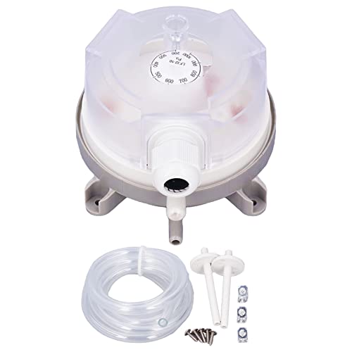 ANKROYU LF 10 Differential Pressure Switch, ABS Heating Ventilation Pressure Switch, Overheat Protect Water Heater Pressure Switch for Control