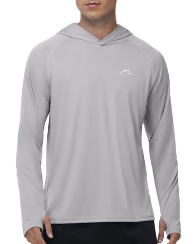 Image of FISHEAL Men's Camo Fishing Hoodie, UPF 50+ Long Sleeve Sun Protection Shirt