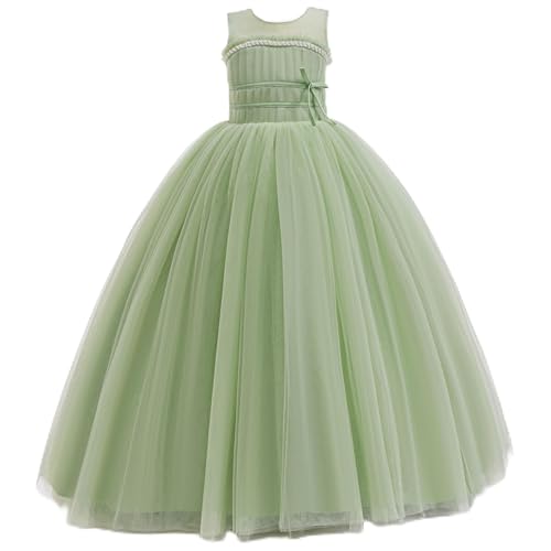 GetWish Flower Girls Tulle Wedding Dress A Line Long Formal ...