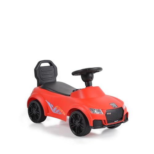 Moni Kinder Rutschauto Victory 321, Musikfunktion, Staufach unter dem Sitz, Farbe:rot – Bild 4