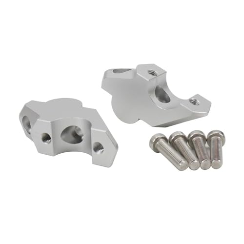 Elevadores de manillar plateados para moto Voge 900 DSX y DS900X un par de abrazaderas
