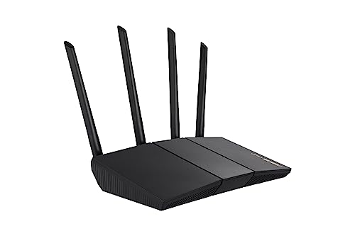 ASUS RT-AX57 AX3000 AiMesh Dual Band WLAN kombinierbarer Router (Tethering als 4G und 5G Router-Ersatz, WiFi 6, 1024-QAM, AiProtection, MU-MIMO, OFDMA, App-Steuerung)