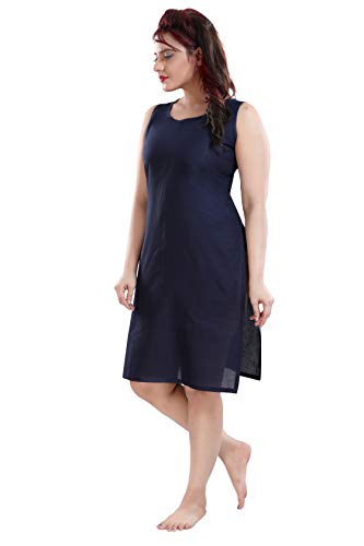 Image of Cotton Rich Camisole Slip for Women | Long Kurti Slip /Suit Slip /Camisole Slip Knee Length Inner(Long Inner)