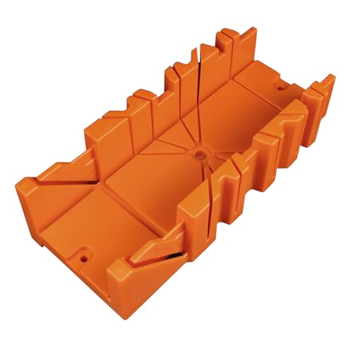 Sierra Ingletadora, Caja de Ingletes ABS y Juego de Sierra Caja de Ingletes con Opciones de Tamaño Flexibles para Carpintería (12 pulgadas)