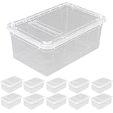 Transparente Kunststoffbox,Aufzuchtbox für Insekten aus Kunststoff Insektenbeobachtungs Box,Reptilienzuchtbox,Wiederverwendbar Aufzuchtbox für Reptilien Insekten (10 Stück)