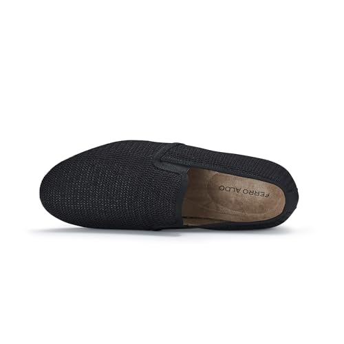 Image of Ferro Aldo Men's Slip-On Loafers | Woven Espadrille & Classic Styles | Casual & Formal Dress Shoes