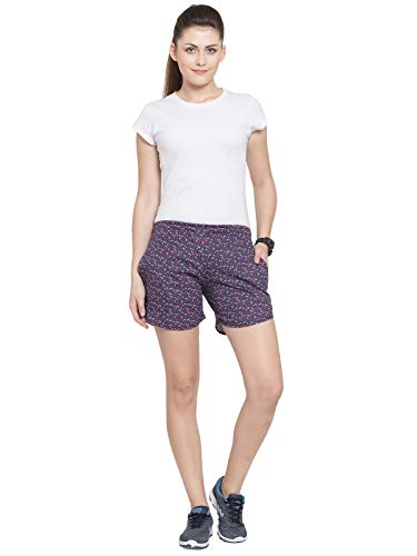 Image of UZARUS Women's Cotton Sleep Night Wear Printed Shorts - Pack of 2