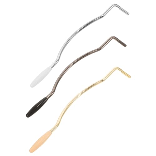 DRESSOOS 3個セットエレキギター用ワミーバー トレモロシステム 6mm湾曲形状ビブラートアーム 初心者向け 音響調整可能 ギター用トレモロバー