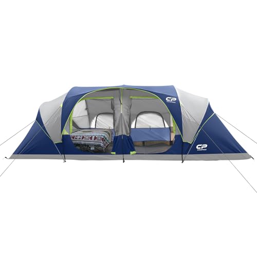 CAMPROS CP Tent 12-Person-Camping-Tents,3 Room Family...