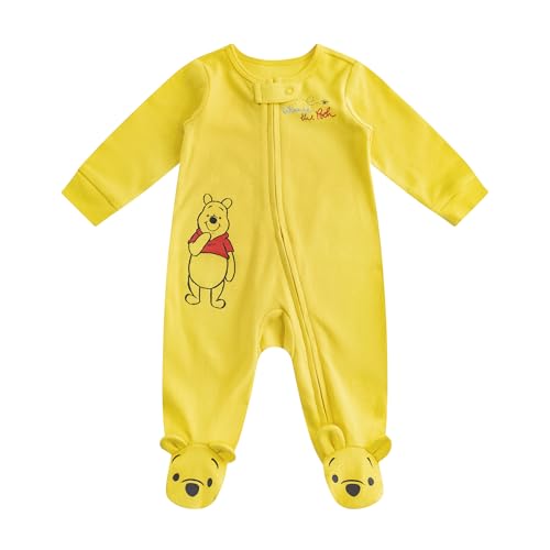 Disney Winnie the Pooh Baby Boys 2 Pack Sleep 'N Play Coveralls Footies for Newborn and Infant4