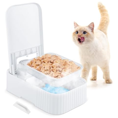 350ML Automatic Cat Feeder with Ice Pack Cover