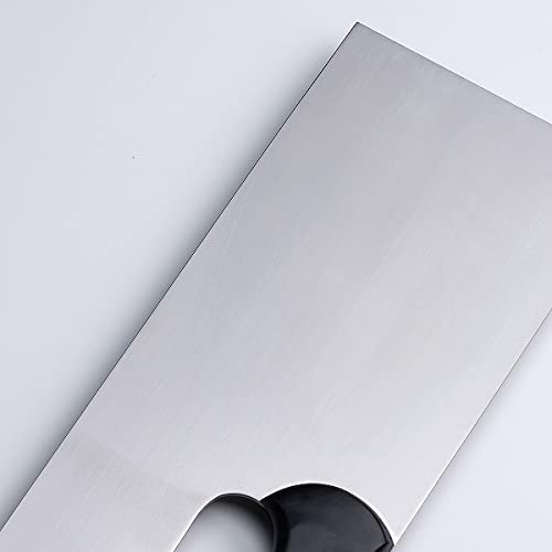 Amazon | 麺切り包丁 片刃 330mm 高級ステンレス鋼 軽量 光山作 布