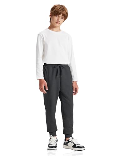 Unisex Boys Girls Sherpa Lined Fleece Sweatpants Jogger Pants Active Athletic Casual Winter Warm4