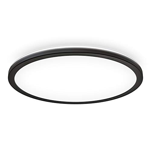 B.K.Licht 22W LED Panel mit indirektem Licht I LED Deckenleuchte I LED Deckenlampe I Ultra Flach 29mm I Neutralweiße Lichtfarbe I 3.000lm I Ø420mm