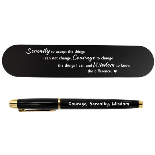 Bolígrafo gel TANWIH Serenity Prayer para recuperación