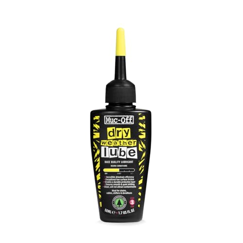 Muc-Off Dry Chain Lube, 50 Milliliters - Biodegradable Bike Chain Lubricant, Suitable for All Types...