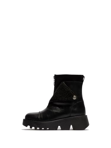 Fly London ZUFE316FLY, Fashion Boot Mujer, Black, 38 EU