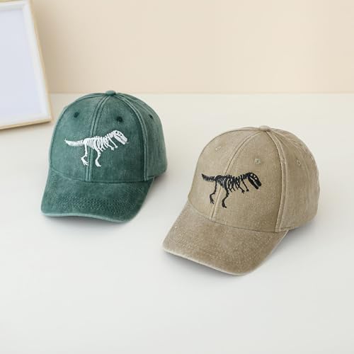 Toddler Dinosaur Hat Vintage Cartoon Embroidered Baby Boys Girls Baseball Caps Kids Spring Summer Sun Hats4
