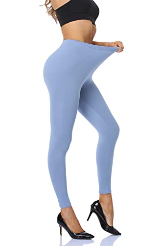 Image of Kotii Women's Soft Full Length Leggings High Waist Ankle Length Leggings Pants Tights