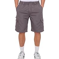 Durable Cotton Fabric: Crafted from high-quality cotton for breathability, comfort, and long-lasting wear. Elasticated Waistband: Ensures all-day comfort with a secure and adjustable fit. Multiple Cargo Pockets: Features spacious side, back, and carg...