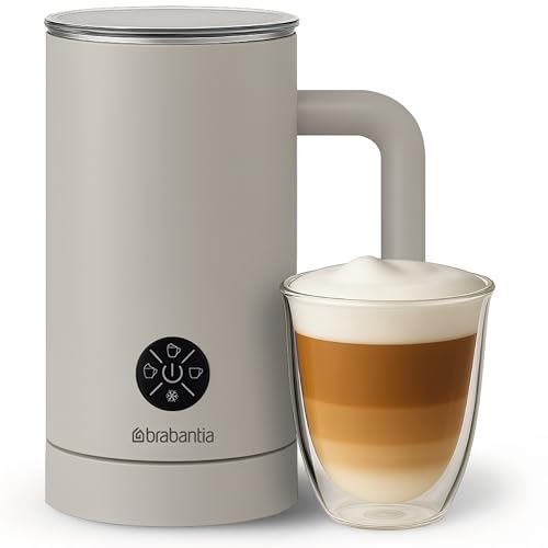 Brabantia Mousseur à lait électrique, 500 W, 300 ml,...