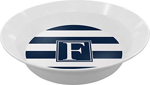 Personalized Horizontal Stripe Melamine Bowl - 12 oz
