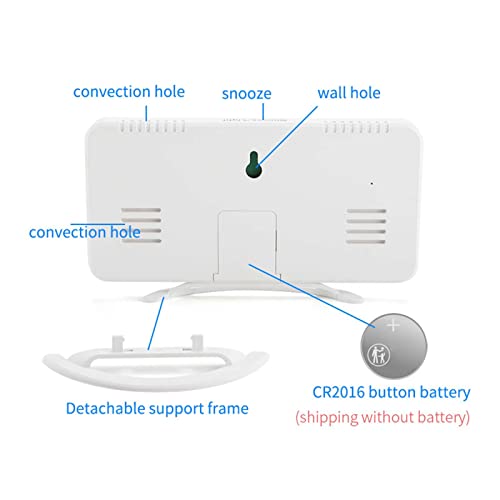 Image of CALANDIS 12 /24H Digital Loud Alarm Clock with Bed Shaker Deaf Snooze Heavy Sleepers