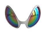 HMS 80'S Bug Eye Glasses, Multicolor, Standard
