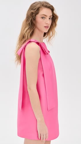 Satin Mini Dress with Fern Bow Detail by ALIGNE4