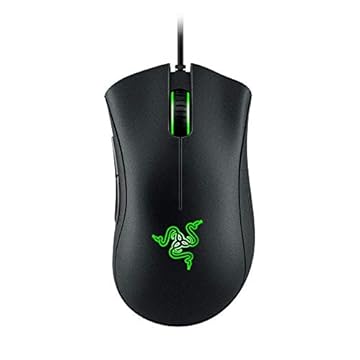 Mouse gamer Razer DeathAdder Essential: Sensor óptico 6400 DPI - 5 botões programáveis -Preto clássico
