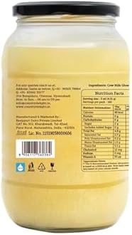 Country Delight Cow Ghee | 100% Pure Desi Danedar Cow Ghee, 900 ML (Single Pack) - Naturally Aromatic with a Unique Granular Texture