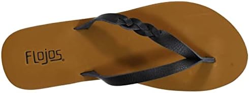 Flojos Women's Serenity Sandal, Black/Tan, 9 M US | Image 4