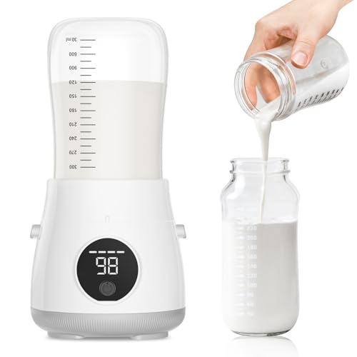 Image of OPPKOUT Portable Bottle Warmer for Travel, Leak-Proof Travel Bottle Warmer with Fast Heating Smart Temperature Control, Cordless Baby Bottle Warmer for Breastmilk or Formula