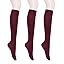 KONY Women's Cotton Knee High Socks - 3 Pairs - View #4