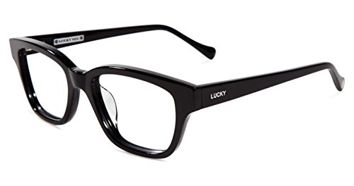 Lunettes Lucky Brand Venturer 50mm avec monture noire légère et charnières flexibles