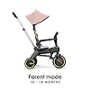 Doona Liki Baby Trike S1, Blush Pink Foldable Trike with Parent Handle, Multi-Position Recline, Durable Wheels, UPF 50+ Canopy, Tricycles for 1-3 Year Olds, Perfect for Toddlers #2
