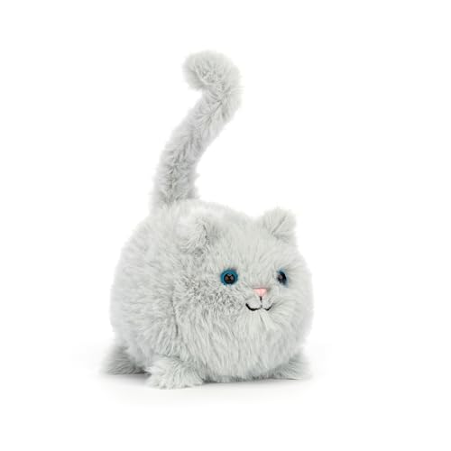 Image of Jellycat Kitten Caboodle, Grey Stuffed Animal, 4 inches - Cats and Kittens Plush Toy - Classic Children's Gift