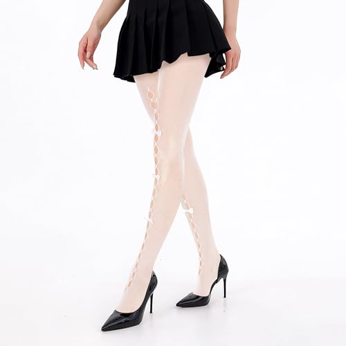 Benefeet Sox Fishnet Tights for Women High Waist Fishnet Stockings Sexy Mesh Tights with Seam Pantyhose2