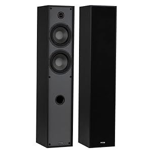 Dayton Audio Classic T65 Floor-Standing Tower Speaker Pair (Black)