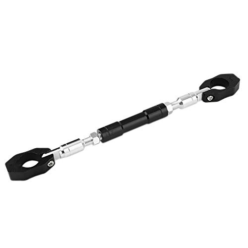 Universal 7/8'22mm Noir Aluminium Moto Guidon Cross Barre Volant Renforcer Guidon Réglable - noir