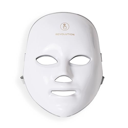 Revolution Pro Miracle LED Face Mask, Rot- & Blau-Lichttherapie mit 90 LEDs, verbessert Hautstruktur & Ausstrahlung