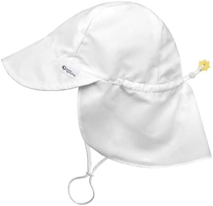 i play. Flap Sun Protection Hat | All-day sun protection for baby's head, neck, & eyes | Adjustable size, UPF 50+ protection, Quick-dry, Comfortable wicking liner