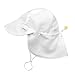 i play. Baby Flap Sun Protection Swim Hat, White, 9/18mo