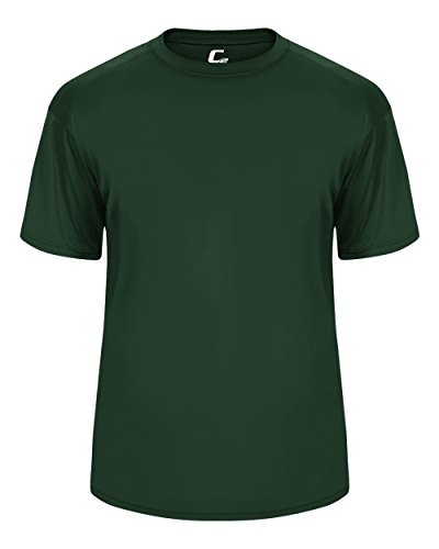 Badger Sport C2 Forrest Green Youth Large Short Sleeve Wicking Tee