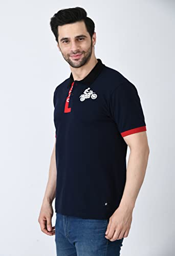 Image of Hero MotoCorp Unisex Polo Neck T-Shirt Midnight Blue