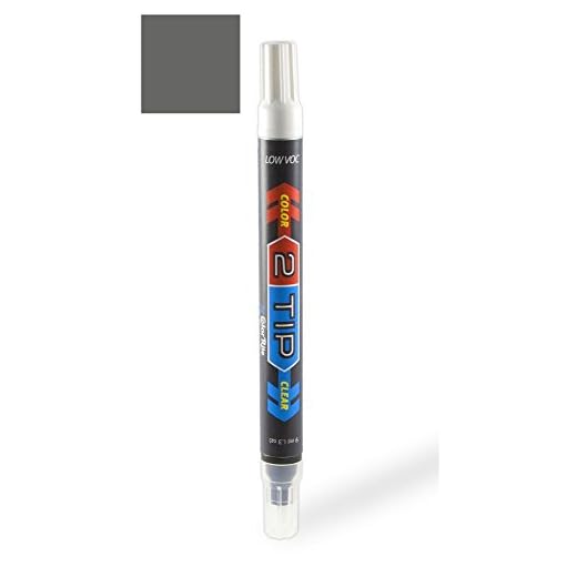 ColorRite 2Tip for Porsche Boxster Automotive Touch-up Paint - Agate Gray Metallic Clearcoat M7S - Color-and-Clearcoat Package