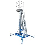 Manuelle Hebeplattform, Tragfähigkeit 264 Pfund (120 Kg), Tragbare Hebeplattform, Leicht Und Kompakt, Geeignet For Lager, Innen- Und Außenbereich.(4.6M/15.1FT)