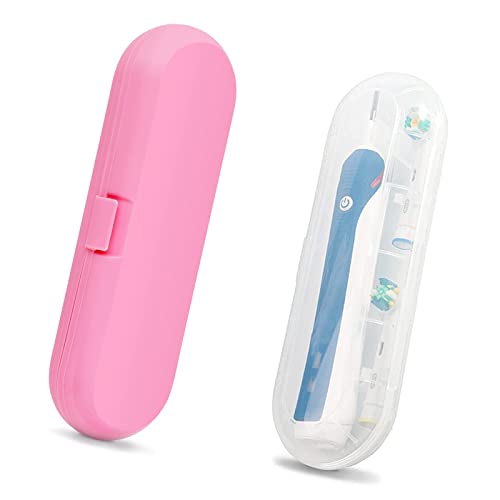 Manqyi 2 Pièces Étui à Brosse à Dents Électrique, Électrique Brosse a Dent Voyage, Boite Brosse a Dent Electrique, Étui de Voyage Brosse àDents, Électrique Portable Plastique Porte-Brosse à Dents